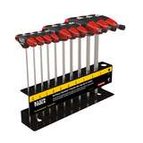 Hex Key Set, SAE Journeyman T-Handle, 6" Blade, with Stand, 10 Piece redirect to product page